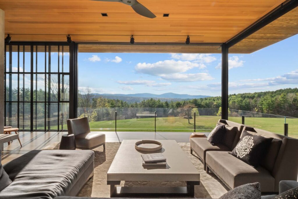 Modern Living Room with View Modern Bedroom with View Real Estate Photo